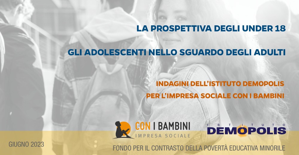 Indagine sugli adolescenti promossa da Coni Bambini e Demopolis