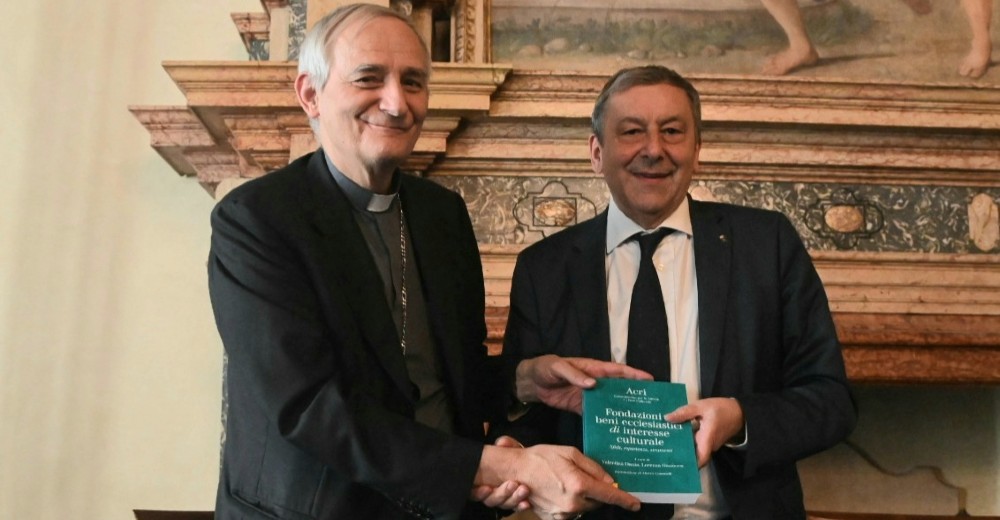 Card. Matteo Zuppi e Presidente Acri Francesco Profumo